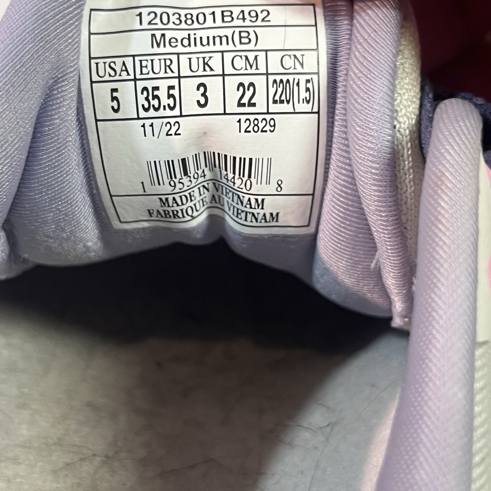 Brooks Ghost 15 Light Gray Navy Blue Running Shoes 1203801B492 Women's Size 5 - Picture 7 of 7